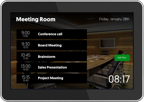 Meeting Room Displays - The best and most user-friendly on the market.