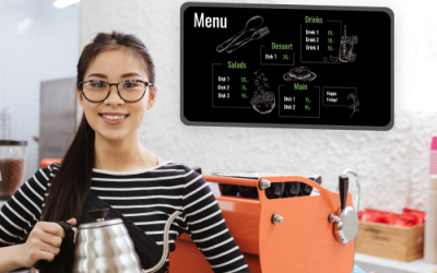 What is the value of a digital signage solution in canteens?