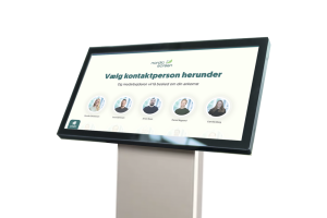 A Q-Cal Visitor Management solution displaying different employees.